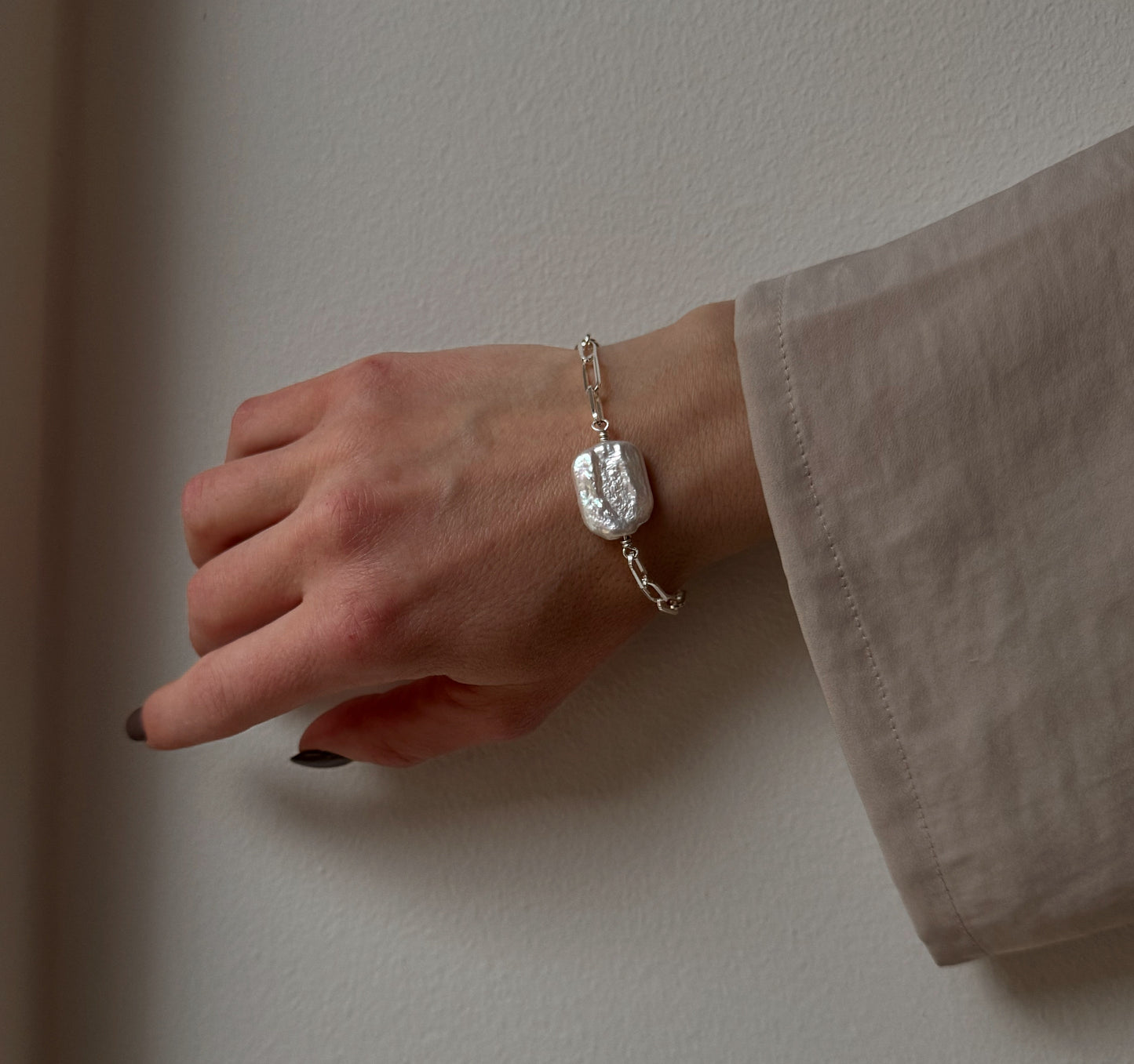 Edgy Chain Bracelet - Sølv
