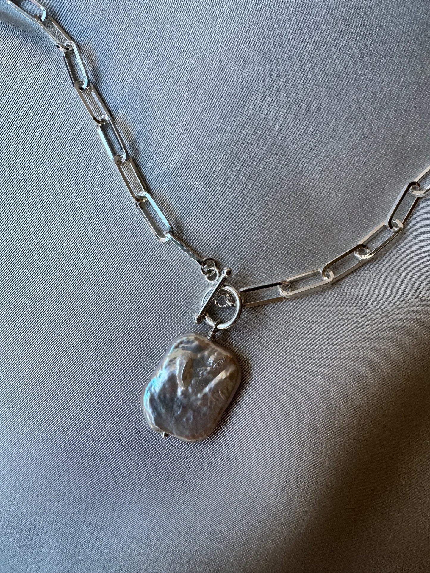 Edgy Chain Necklace - Sølv